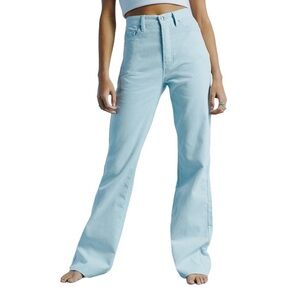 PacSun Women’s High Rise Blue Corduroy  Bootcut Jeans Size 25 Button Fly